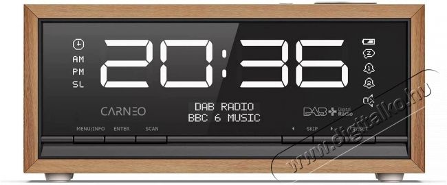 CARNEO C100, wood Audio-Video / Hifi / Multim&eacute;dia - R&aacute;di&oacute; / &oacute;r&aacute;s r&aacute;di&oacute; - Asztali r&aacute;di&oacute; - 524492