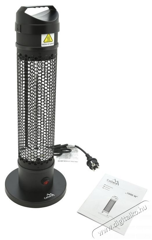 Cattara &Aacute;ll&oacute; infrav&ouml;r&ouml;s hősug&aacute;rz&oacute; 1000 W 230 V H&aacute;ztart&aacute;s / Otthon / K&uuml;lt&eacute;r - Fűt&eacute;s - Hősug&aacute;rz&oacute; / fűtőtest - 524502