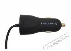 Cellect 2,4A Univerzális Type-C USB Autós töltő + 1x USB aljzat - Autóhifi / Autó felszerelés - Autós töltő / szivargyújtó adapter - 385551