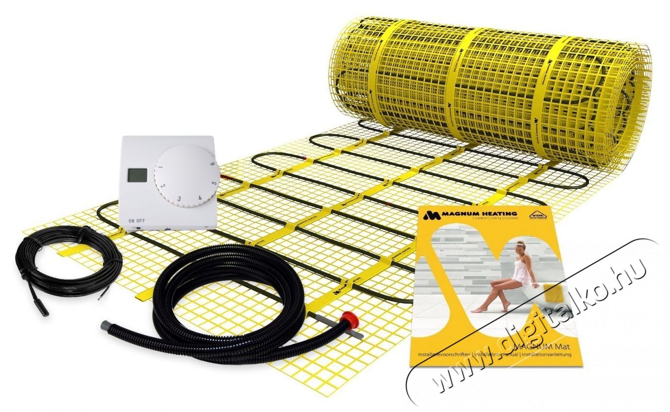 C&F Technics elektromos fűtőszőnyeg padl&oacute;fűt&eacute;shez, 750W + Anal&oacute;g padl&oacute;&eacute;rz&eacute;kelős termoszt&aacute;t MTH 811, 5 m&sup2; H&aacute;ztart&aacute;s / Otthon / K&uuml;lt&eacute;r - Fűt&eacute;s - Hősug&aacute;rz&oacute; / fűtőtest - 536288