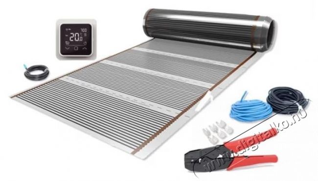 C&F Technics Komplett csomag sz&eacute;nf&oacute;li&aacute;s padl&oacute;fűt&eacute;s parkett&aacute;ra, 5 nm, 600 W, termoszt&aacute;ttal, WIFI vez&eacute;rl&eacute;ssel C 16 H&aacute;ztart&aacute;s / Otthon / K&uuml;lt&eacute;r - Egy&eacute;b h&aacute;ztart&aacute;si term&eacute;k - 536304