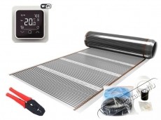 C&F Technics komplett sz&eacute;nf&oacute;lia padl&oacute;fűt&eacute;s csomag parkett&aacute;hoz, 10 nm, 1200 W, termoszt&aacute;ttal WIFI vez&eacute;rl&eacute;s C 16 - H&aacute;ztart&aacute;s / Otthon / K&uuml;lt&eacute;r - Egy&eacute;b h&aacute;ztart&aacute;si term&eacute;k - 536307