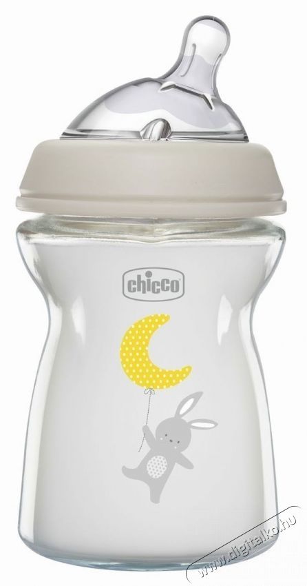 Chicco Natural Feeling &uuml;veg cumis&uuml;veg, 250 ml, 0 h&oacute;nap+ Sz&eacute;ps&eacute;g&aacute;pol&aacute;s / Eg&eacute;szs&eacute;g - Baba mama term&eacute;k - Cumis&uuml;veg / cumi / etet&eacute;s kieg&eacute;sz&iacute;tő - 533169