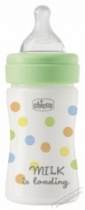 Chicco Perfect Easy cumis&uuml;veg, 150 ml, PP, Szilikon cumi, Lass&uacute; foly&aacute;s&uacute;, 0 h&oacute;nap+ Sz&eacute;ps&eacute;g&aacute;pol&aacute;s / Eg&eacute;szs&eacute;g - Baba mama term&eacute;k - Cumis&uuml;veg / cumi / etet&eacute;s kieg&eacute;sz&iacute;tő - 533167