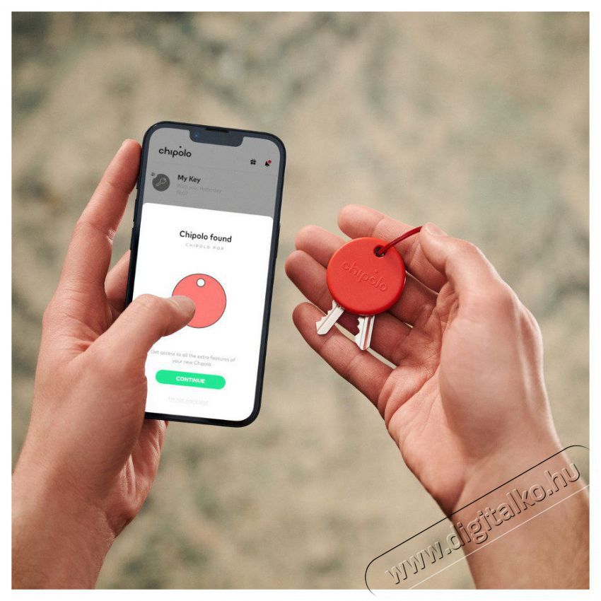 Chipolo POP Bluetooth lok&aacute;tor, piros Mobil / Kommunik&aacute;ci&oacute; / Smart - Okos eszk&ouml;z - Egy&eacute;b okos eszk&ouml;z - 528914