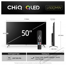 CHiQ U50QM9V Telev&iacute;zi&oacute;k - LED telev&iacute;zi&oacute; - UHD 4K felbont&aacute;s&uacute; - 505803