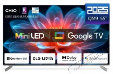 CHiQ M55QN9G Telev&iacute;zi&oacute;k - LED telev&iacute;zi&oacute; - UHD 4K felbont&aacute;s&uacute; - 511864