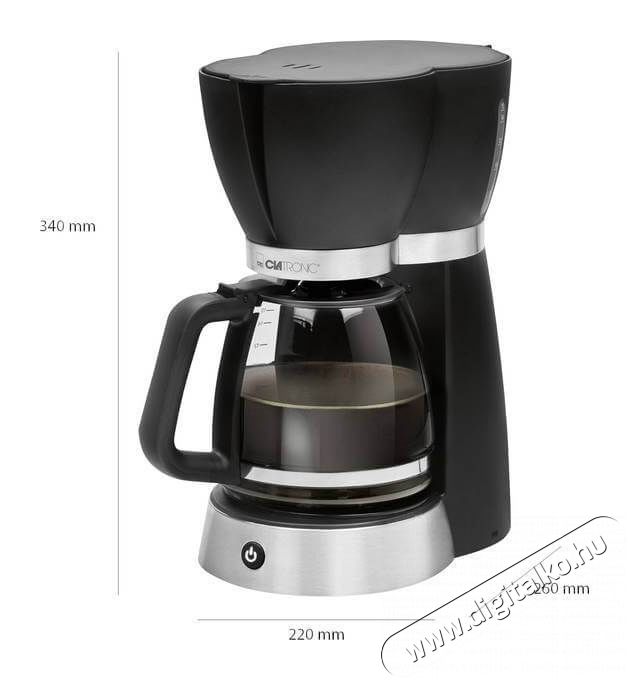 Clatronic KA 3689 K&aacute;v&eacute;főző - fekete Konyhai term&eacute;kek - K&aacute;v&eacute;főző / k&aacute;v&eacute;&ouml;rlő / kieg&eacute;sz&iacute;tő - Filteres k&aacute;v&eacute;főző - 347009