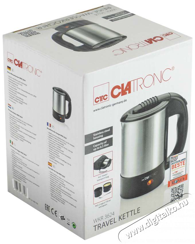 Clatronic WKR 3624 utaz&oacute; v&iacute;zforral&oacute; Konyhai term&eacute;kek - V&iacute;zforral&oacute; / teafőző - 347958