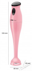 Clatronic SM 3577 botmixer - pink Konyhai term&eacute;kek - Konyhai kisg&eacute;p (elők&eacute;sz&iacute;t&eacute;s / feldolgoz&aacute;s) - Botmixer - 374759