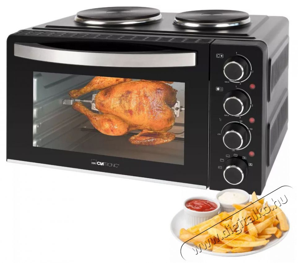 Clatronic KK 3786 mini konyha Konyhai term&eacute;kek - S&uuml;tő-főzőlap, tűzhely (szabadon&aacute;ll&oacute;) - Mini s&uuml;tő / mini grill / mini konyha - 493449