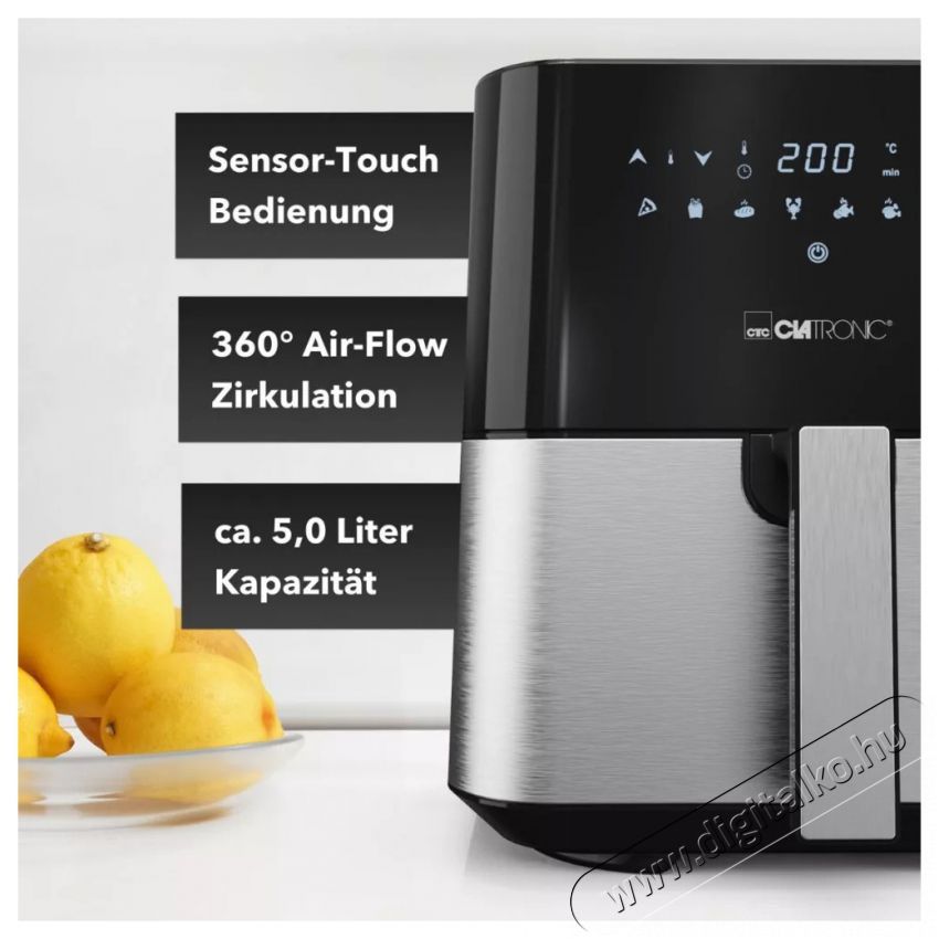 Clatronic FR 3782 H inox Forr&oacute;levegős s&uuml;tő Konyhai term&eacute;kek - Konyhai kisg&eacute;p (s&uuml;t&eacute;s / főz&eacute;s / hűt&eacute;s / &eacute;telk&eacute;sz&iacute;t&eacute;s) - L&eacute;gkever&eacute;ses főzőg&eacute;p / elektromos kukta / multifunkci&oacute;s s&uuml;tő - 494838