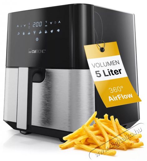 Clatronic FR 3782 H inox Forr&oacute;levegős s&uuml;tő Konyhai term&eacute;kek - Konyhai kisg&eacute;p (s&uuml;t&eacute;s / főz&eacute;s / hűt&eacute;s / &eacute;telk&eacute;sz&iacute;t&eacute;s) - L&eacute;gkever&eacute;ses főzőg&eacute;p / elektromos kukta / multifunkci&oacute;s s&uuml;tő - 494838