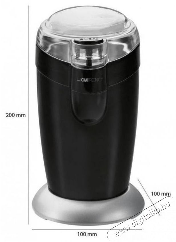 Clatronic KSW 3306 k&aacute;v&eacute;dar&aacute;l&oacute; - fekete Konyhai term&eacute;kek - K&aacute;v&eacute;főző / k&aacute;v&eacute;&ouml;rlő / kieg&eacute;sz&iacute;tő - K&aacute;v&eacute;dar&aacute;l&oacute; / őrlő - 347016