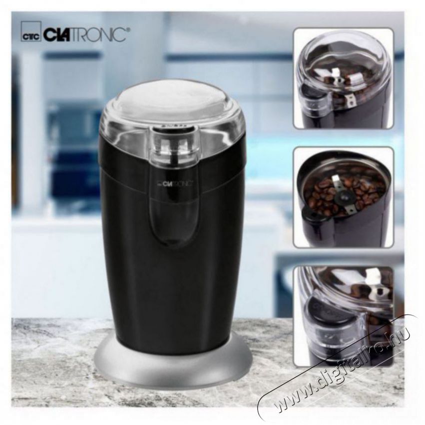 Clatronic KSW 3306 k&aacute;v&eacute;dar&aacute;l&oacute; - fekete Konyhai term&eacute;kek - K&aacute;v&eacute;főző / k&aacute;v&eacute;&ouml;rlő / kieg&eacute;sz&iacute;tő - K&aacute;v&eacute;dar&aacute;l&oacute; / őrlő - 347016