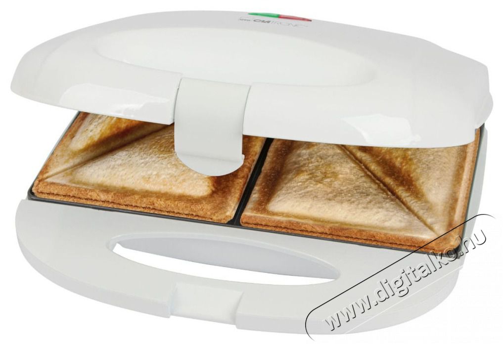 Clatronic ST 3813 feh&eacute;r szendvicss&uuml;tő Konyhai term&eacute;kek - Konyhai kisg&eacute;p (s&uuml;t&eacute;s / főz&eacute;s / hűt&eacute;s / &eacute;telk&eacute;sz&iacute;t&eacute;s) - Melegszendvics / gofri s&uuml;tő - 510346