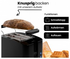 Clatronic TA 3801 fekete keny&eacute;rpir&iacute;t&oacute; Konyhai term&eacute;kek - Konyhai kisg&eacute;p (s&uuml;t&eacute;s / főz&eacute;s / hűt&eacute;s / &eacute;telk&eacute;sz&iacute;t&eacute;s) - Keny&eacute;rpir&iacute;t&oacute; - 510343