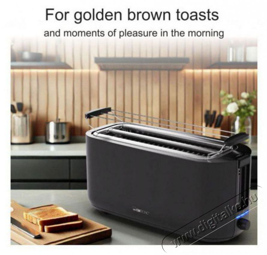 Clatronic TA 3802 fekete keny&eacute;rpir&iacute;t&oacute; Konyhai term&eacute;kek - Konyhai kisg&eacute;p (s&uuml;t&eacute;s / főz&eacute;s / hűt&eacute;s / &eacute;telk&eacute;sz&iacute;t&eacute;s) - Keny&eacute;rpir&iacute;t&oacute; - 510342