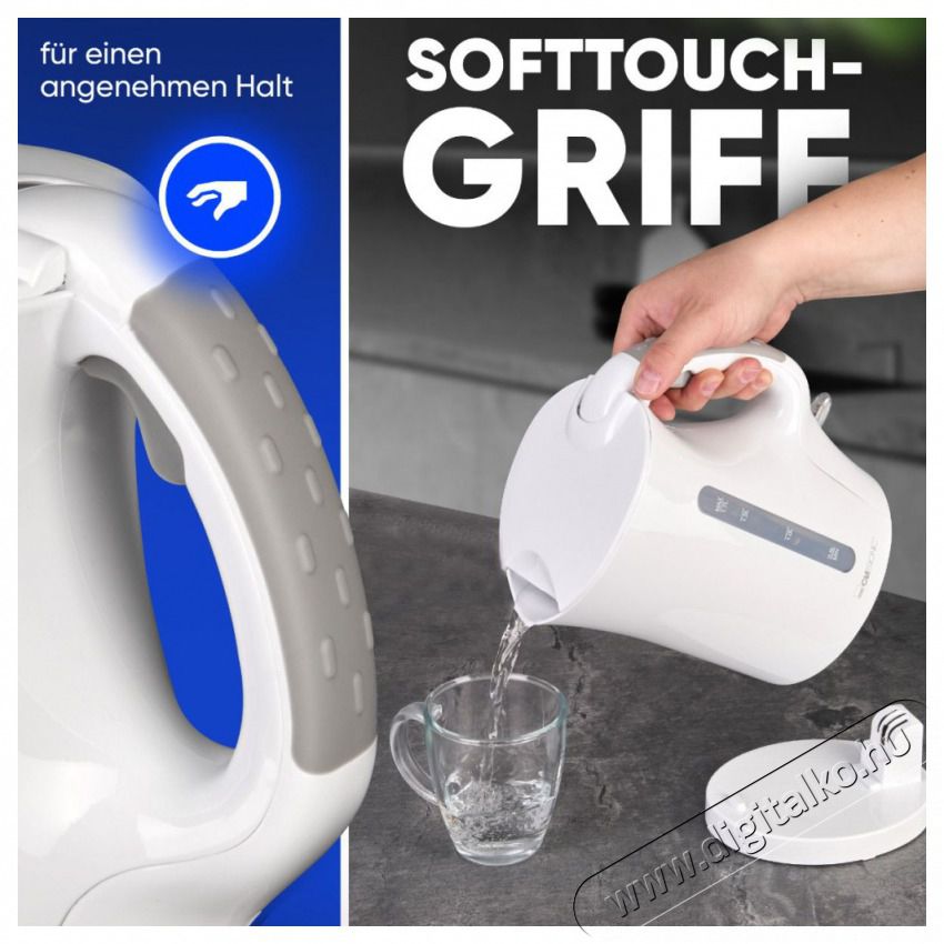 Clatronic WK 3819 feh&eacute;r v&iacute;zforral&oacute; Konyhai term&eacute;kek - V&iacute;zforral&oacute; / teafőző - 513300