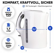 Clatronic WK 3819 feh&eacute;r v&iacute;zforral&oacute; Konyhai term&eacute;kek - V&iacute;zforral&oacute; / teafőző - 513300