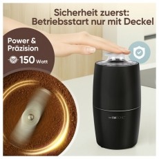 Clatronic KSW 3806 fekete elektromos k&aacute;v&eacute;dar&aacute;l&oacute; Konyhai term&eacute;kek - K&aacute;v&eacute;főző / k&aacute;v&eacute;&ouml;rlő / kieg&eacute;sz&iacute;tő - K&aacute;v&eacute;dar&aacute;l&oacute; / őrlő - 531158