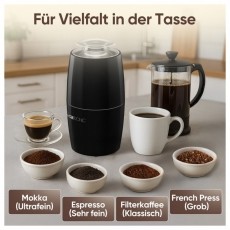 Clatronic KSW 3806 fekete elektromos k&aacute;v&eacute;dar&aacute;l&oacute; Konyhai term&eacute;kek - K&aacute;v&eacute;főző / k&aacute;v&eacute;&ouml;rlő / kieg&eacute;sz&iacute;tő - K&aacute;v&eacute;dar&aacute;l&oacute; / őrlő - 531158