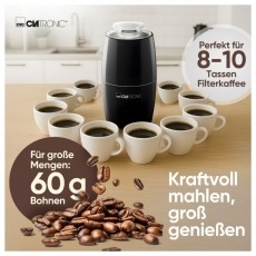 Clatronic KSW 3806 fekete elektromos k&aacute;v&eacute;dar&aacute;l&oacute; Konyhai term&eacute;kek - K&aacute;v&eacute;főző / k&aacute;v&eacute;&ouml;rlő / kieg&eacute;sz&iacute;tő - K&aacute;v&eacute;dar&aacute;l&oacute; / őrlő - 531158