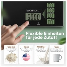 Clatronic KW 3820 fekete &uuml;veg konyhai m&eacute;rleg Konyhai term&eacute;kek - Konyhai m&eacute;rleg - 531156