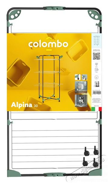 COLOMBO ALPINA 30m h&aacute;rom szintes &ouml;sszecsukhat&oacute; ruhasz&aacute;r&iacute;t&oacute; torony, gurul&oacute;s ST194/CF H&aacute;ztart&aacute;s / Otthon / K&uuml;lt&eacute;r - Egy&eacute;b h&aacute;ztart&aacute;si term&eacute;k - 513884