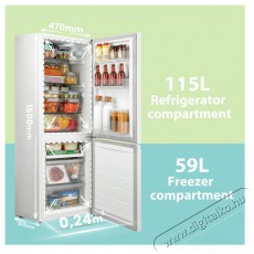 COMFEE RCB169WH2(E) alulfagyaszt&oacute;s hűtőszekr&eacute;ny Konyhai term&eacute;kek - Hűtő, fagyaszt&oacute; (szabadon&aacute;ll&oacute;) - Alulfagyaszt&oacute;s kombin&aacute;lt hűtő - 502668