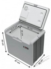Compass TAMPERE 230/12V hűtőbox 30 liter Konyhai term&eacute;kek - Hűtő, fagyaszt&oacute; (szabadon&aacute;ll&oacute;) - Hordozhat&oacute; hűtőt&aacute;ska - 504376