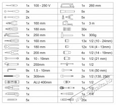Compass szersz&aacute;mk&eacute;szlet 139 darabos, ALU PROFI H&aacute;ztart&aacute;s / Otthon / K&uuml;lt&eacute;r - Szersz&aacute;m - Csavarh&uacute;z&oacute; / kulcs / f&uacute;r&oacute; / szersz&aacute;m k&eacute;szlet - 523257