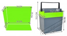 Compass aut&oacute;s hűtő 30l 230V/12V A++ Konyhai term&eacute;kek - Hűtő, fagyaszt&oacute; (szabadon&aacute;ll&oacute;) - Hordozhat&oacute; hűtőt&aacute;ska - 530608