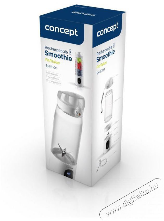 Concept SM4000 Smoothie FitMaker, USB, feh&eacute;r Konyhai term&eacute;kek - Konyhai kisg&eacute;p (elők&eacute;sz&iacute;t&eacute;s / feldolgoz&aacute;s) - Turmixg&eacute;p - 523328