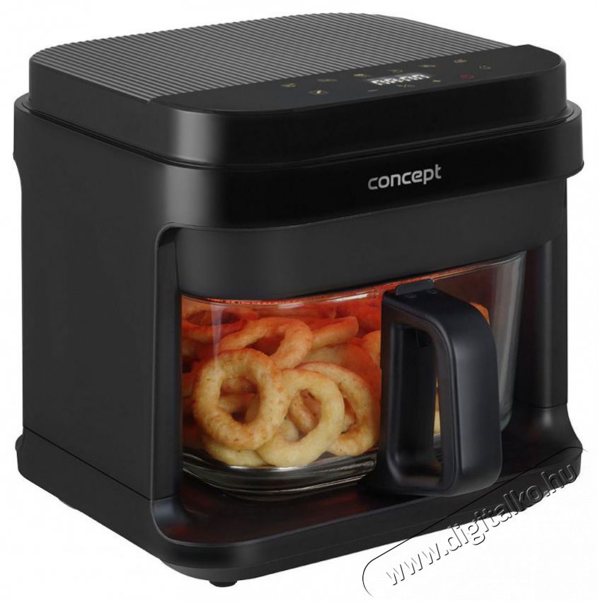 Concept Concept FR5500 GLASS & FAST 5,5 l Konyhai term&eacute;kek - Konyhai kisg&eacute;p (s&uuml;t&eacute;s / főz&eacute;s / hűt&eacute;s / &eacute;telk&eacute;sz&iacute;t&eacute;s) - L&eacute;gkever&eacute;ses főzőg&eacute;p / elektromos kukta / multifunkci&oacute;s s&uuml;tő - 523342