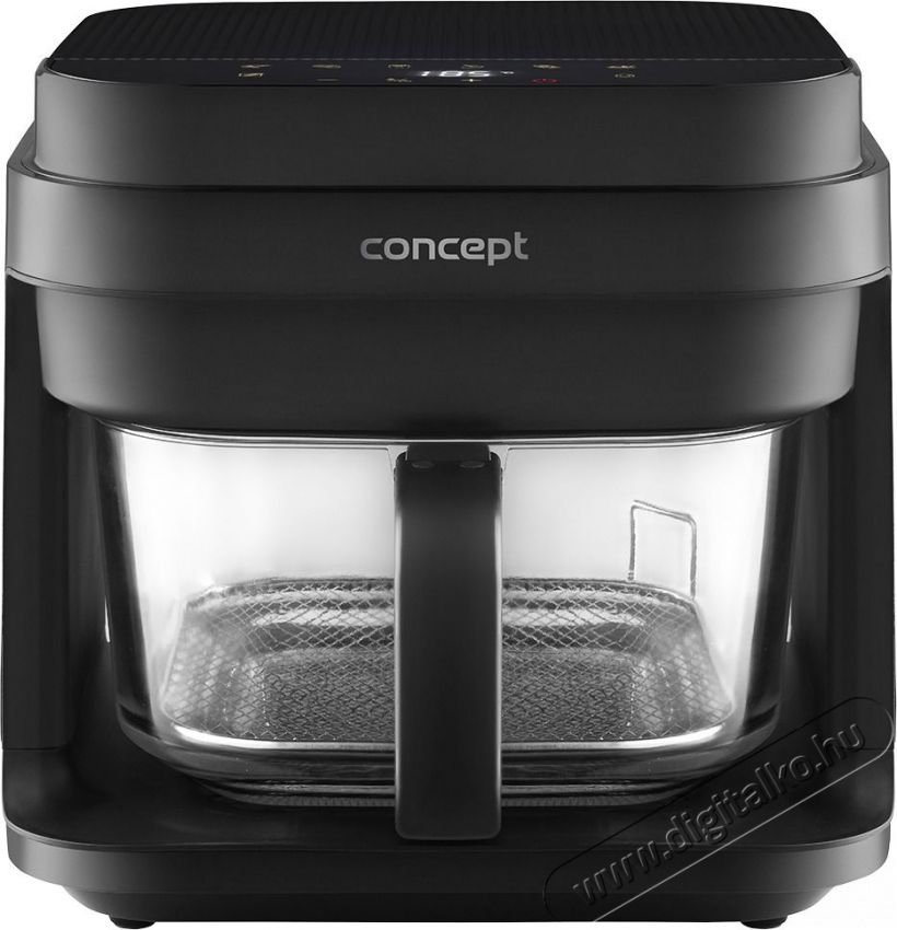 Concept Concept FR5500 GLASS & FAST 5,5 l Konyhai term&eacute;kek - Konyhai kisg&eacute;p (s&uuml;t&eacute;s / főz&eacute;s / hűt&eacute;s / &eacute;telk&eacute;sz&iacute;t&eacute;s) - L&eacute;gkever&eacute;ses főzőg&eacute;p / elektromos kukta / multifunkci&oacute;s s&uuml;tő - 523342