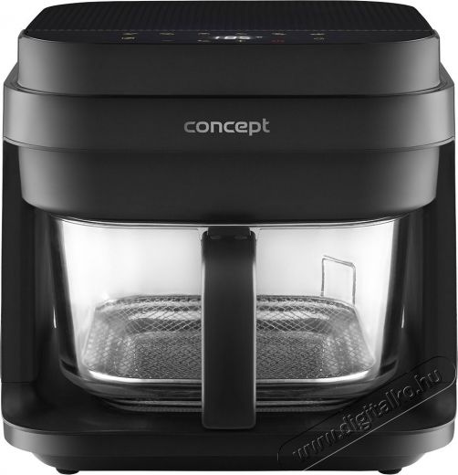 Concept Concept FR5500 GLASS & FAST 5,5 l Konyhai term&eacute;kek - Konyhai kisg&eacute;p (s&uuml;t&eacute;s / főz&eacute;s / hűt&eacute;s / &eacute;telk&eacute;sz&iacute;t&eacute;s) - L&eacute;gkever&eacute;ses főzőg&eacute;p / elektromos kukta / multifunkci&oacute;s s&uuml;tő - 523342
