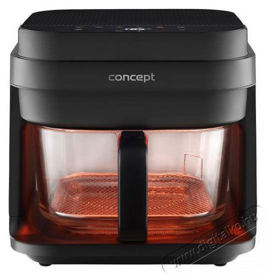 Concept Concept FR5500 GLASS & FAST 5,5 l Konyhai term&eacute;kek - Konyhai kisg&eacute;p (s&uuml;t&eacute;s / főz&eacute;s / hűt&eacute;s / &eacute;telk&eacute;sz&iacute;t&eacute;s) - L&eacute;gkever&eacute;ses főzőg&eacute;p / elektromos kukta / multifunkci&oacute;s s&uuml;tő - 523342