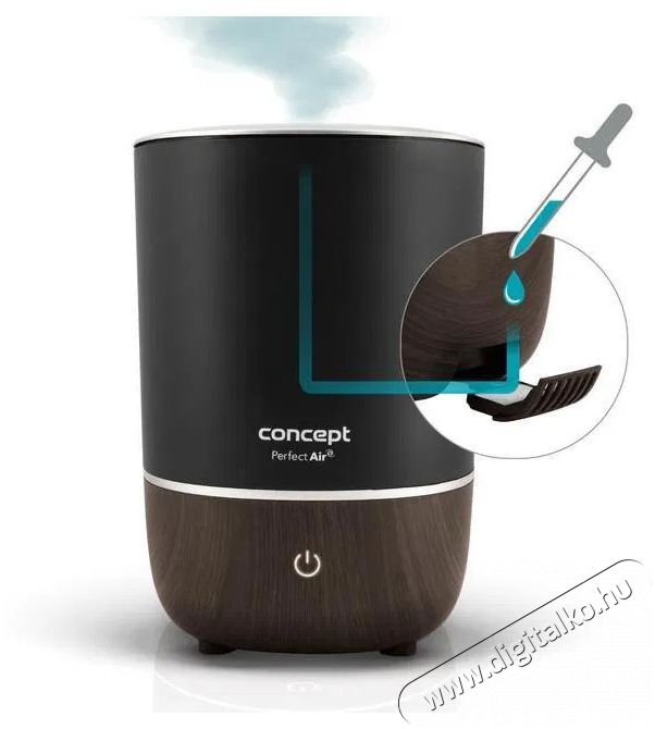 Concept ZV1210 Perfect Air fekete Sz&eacute;ps&eacute;g&aacute;pol&aacute;s / Eg&eacute;szs&eacute;g - L&eacute;gtiszt&iacute;t&oacute; / p&aacute;r&aacute;s&iacute;t&oacute; / p&aacute;r&aacute;tlan&iacute;t&oacute; - P&aacute;r&aacute;s&iacute;t&oacute; - 523289