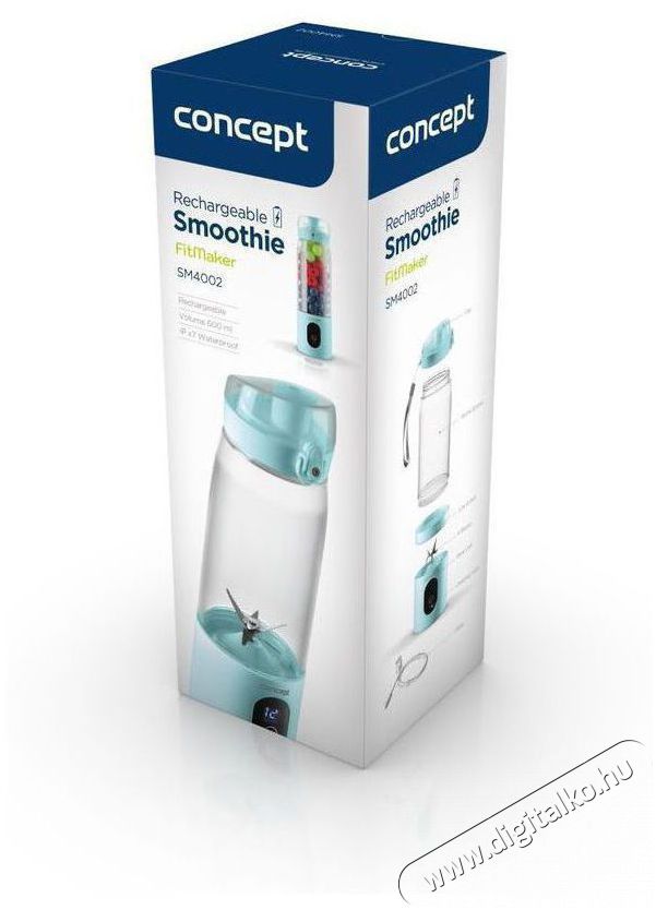 Concept SM4002 Smoothie FitMaker, USB, k&eacute;k turmixg&eacute;p Konyhai term&eacute;kek - Konyhai kisg&eacute;p (elők&eacute;sz&iacute;t&eacute;s / feldolgoz&aacute;s) - Turmixg&eacute;p - 524567