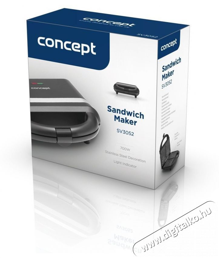 Concept SV3052 Konyhai term&eacute;kek - Konyhai kisg&eacute;p (s&uuml;t&eacute;s / főz&eacute;s / hűt&eacute;s / &eacute;telk&eacute;sz&iacute;t&eacute;s) - Melegszendvics / gofri s&uuml;tő - 523278