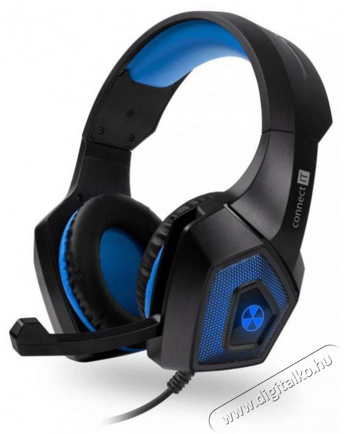CONNECT CHP-5500-BL BATTLE RNBW Ed.2 - k&eacute;k Audio-Video / Hifi / Multim&eacute;dia - F&uuml;l &eacute;s Fejhallgat&oacute;k - Fejhallgat&oacute; mikrofonnal / headset - 518638
