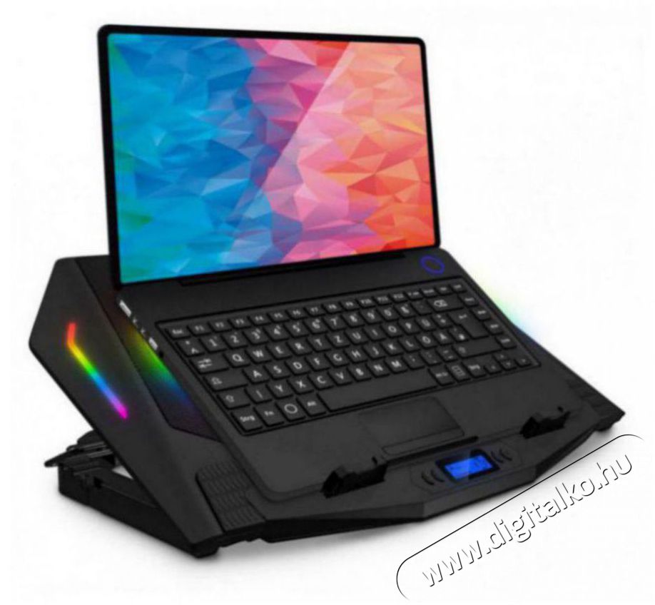  NEO, fekete Iroda &eacute;s sz&aacute;m&iacute;t&aacute;stechnika - Notebook kieg&eacute;sz&iacute;tő - USB laptop hűtő - 518639