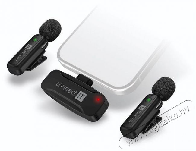  Wireless Lavalier Lightning (2 db + receiver) k&eacute;szlet Fot&oacute;-Vide&oacute; kieg&eacute;sz&iacute;tők - Mikrofon - Cs&iacute;ptetős, fej &eacute;s kitűző mikrofon - 524570