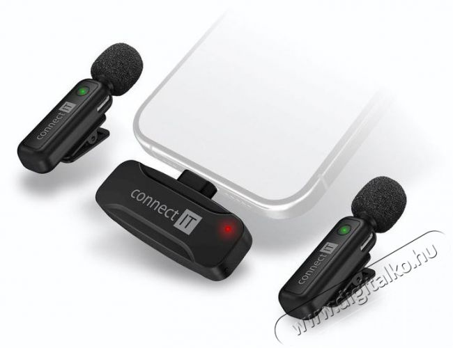  Wireless Lavalier USB-C (2 db + receiver) k&eacute;szlet Fot&oacute;-Vide&oacute; kieg&eacute;sz&iacute;tők - Mikrofon - Cs&iacute;ptetős, fej &eacute;s kitűző mikrofon - 524569