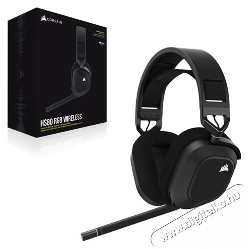 Corsair HS80 RGB vezet&eacute;k n&eacute;lk&uuml;li gamer headset Audio-Video / Hifi / Multim&eacute;dia - F&uuml;l &eacute;s Fejhallgat&oacute;k - Fejhallgat&oacute; mikrofonnal / headset - 440338
