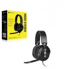 Corsair HS55 Stereo fekete gamer headset Audio-Video / Hifi / Multim&eacute;dia - F&uuml;l &eacute;s Fejhallgat&oacute;k - Fejhallgat&oacute; mikrofonnal / headset - 477630