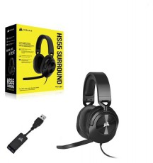Corsair HS55 Surround fekete gamer headset Audio-Video / Hifi / Multim&eacute;dia - F&uuml;l &eacute;s Fejhallgat&oacute;k - Fejhallgat&oacute; mikrofonnal / headset - 477632