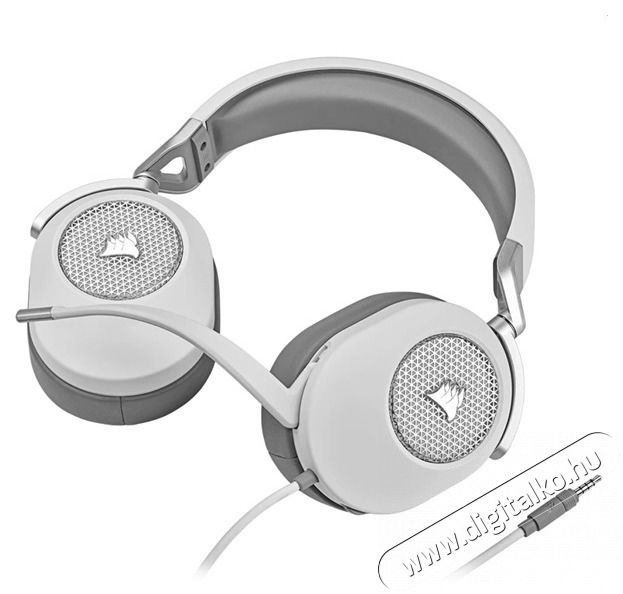 Corsair HS65 Surround feh&eacute;r gamer headset Audio-Video / Hifi / Multim&eacute;dia - F&uuml;l &eacute;s Fejhallgat&oacute;k - Fejhallgat&oacute; mikrofonnal / headset - 477639