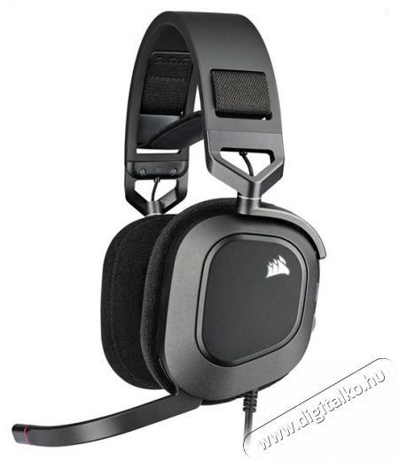 Corsair HS80 RGB USB 7.1 fekete gamer headset Audio-Video / Hifi / Multim&eacute;dia - F&uuml;l &eacute;s Fejhallgat&oacute;k - Fejhallgat&oacute; mikrofonnal / headset - 478678